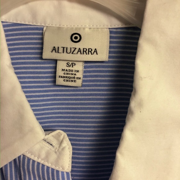 Blue and White Pin Stripe Dress Shirt - Picture 2 of 2